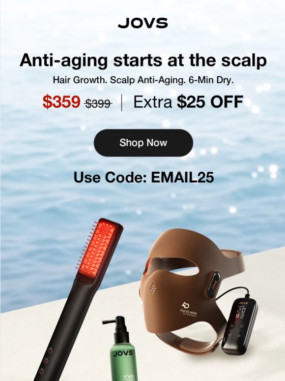 Anti-aging starts with your scalp.