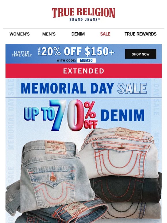 HURRY ‼️ Up to 70% OFF jeans ends tmrw ‼️