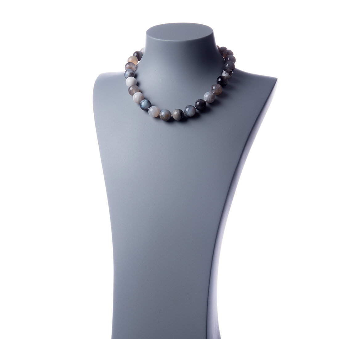Collana Agata Botswana  e Ag 925
