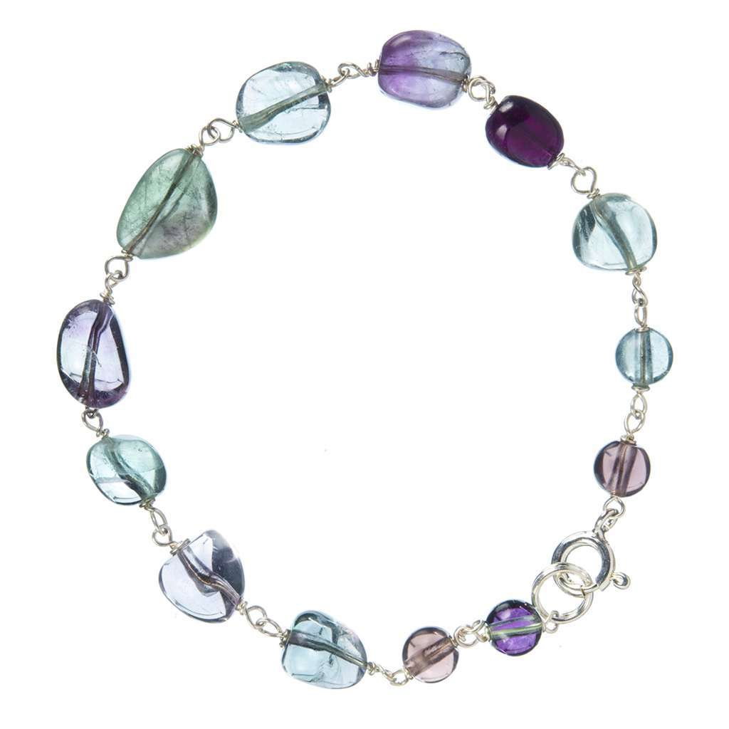 Bracciale Fluorite  e Ag 925