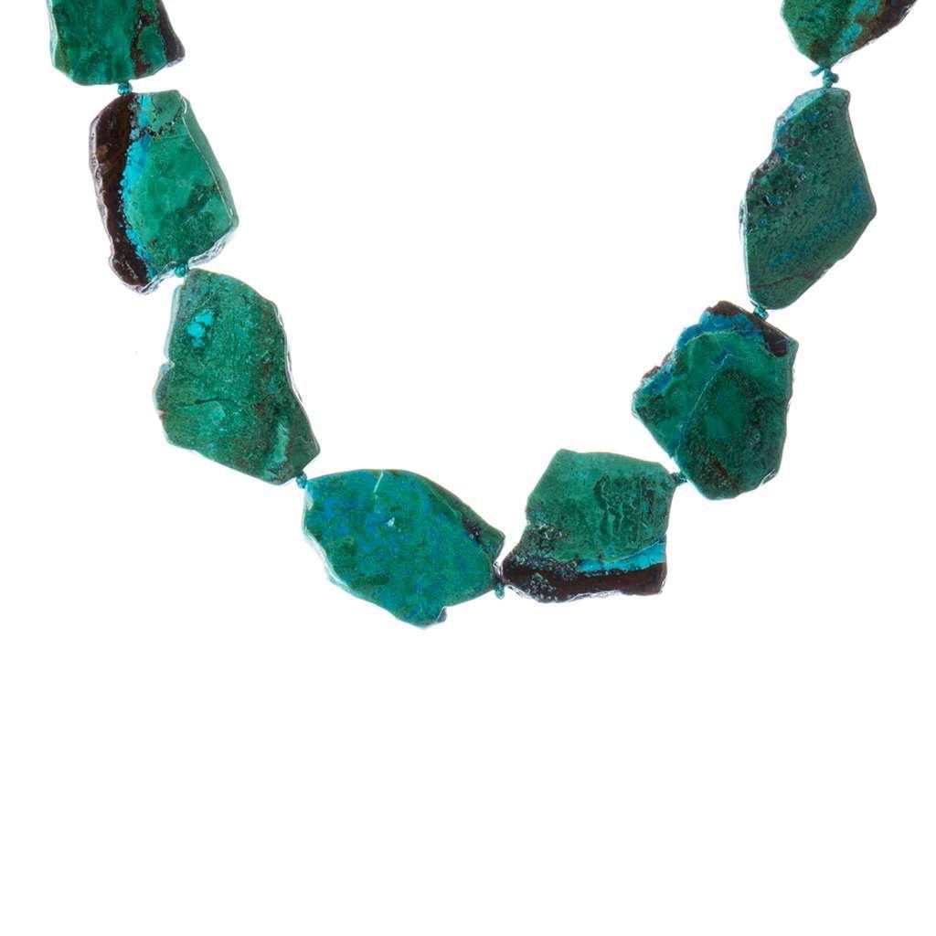 Collana Crisocolla e Ag 925
