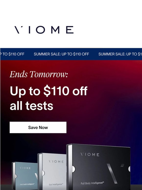 ⚠️ ENDING SOON: Up to $110 off all tests
