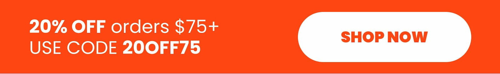 Memorial Day Sale: 20% OFF Orders $75+ Use Code 20OFF75