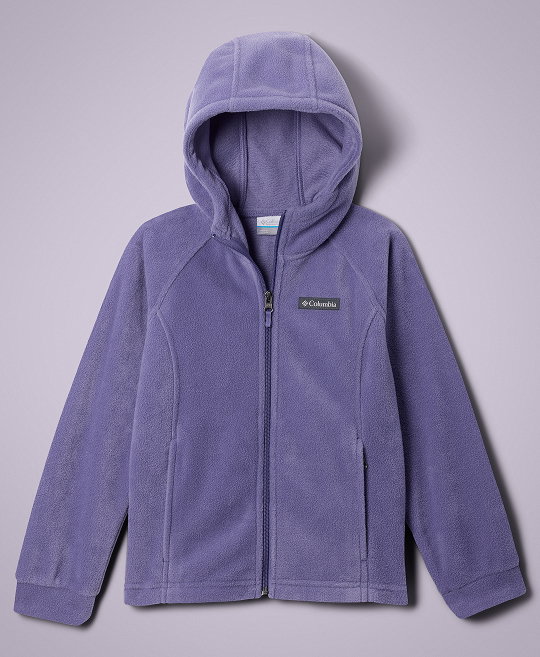 Kids purple fleece hoodie. 