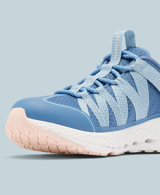 Blue Columbia PFG shoe.