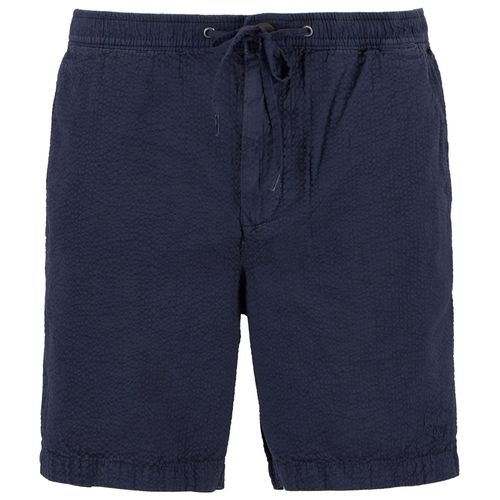 Barbour Seersucker Relaxed Shorts - Navy