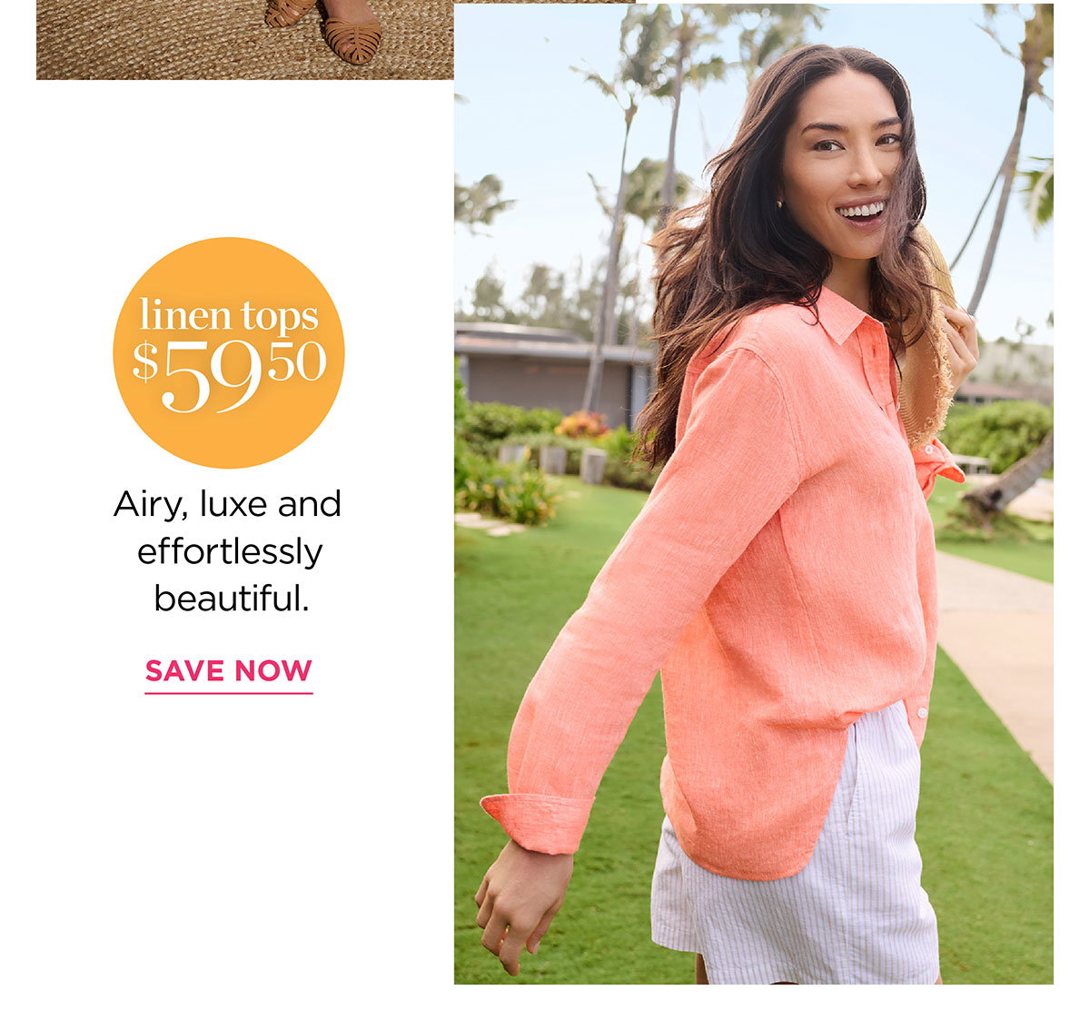 Linen Tops $59.50 | Save Now