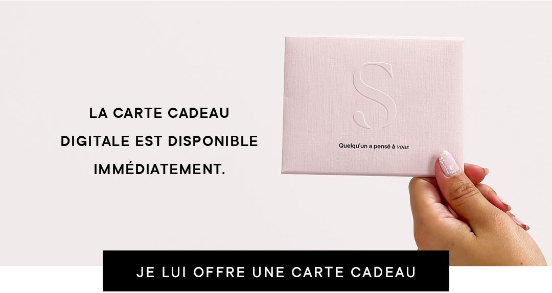 La carte cadeau digitale est disponible immédiatement.