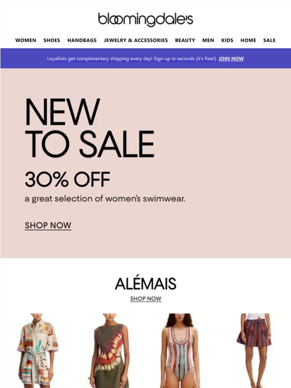 New to sale: 30% off swim