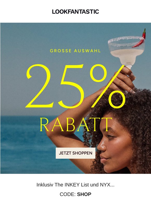 25 % Rabatt auf deine Favoriten