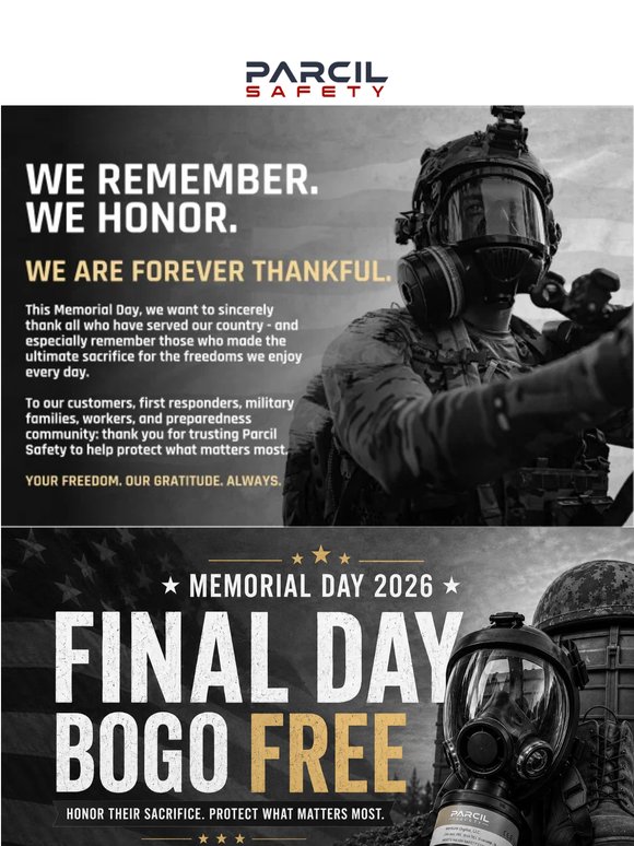 🕰️ Final Hours: Memorial Day BOGO FREE Ends Tonight