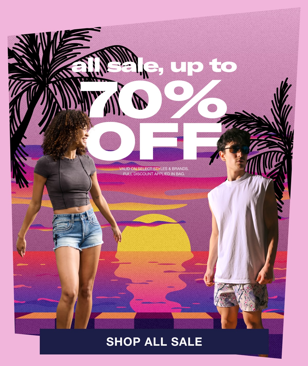 Shop all sale up to 70% off