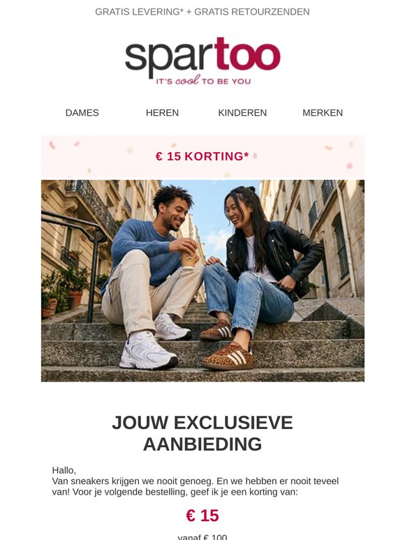 🎉 Pssst...15 euro korting staat voor je klaar in deze mail.