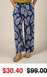 Pull On Wide Leg Pant
