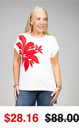 Floral Appliqué Cap Sleeve Top