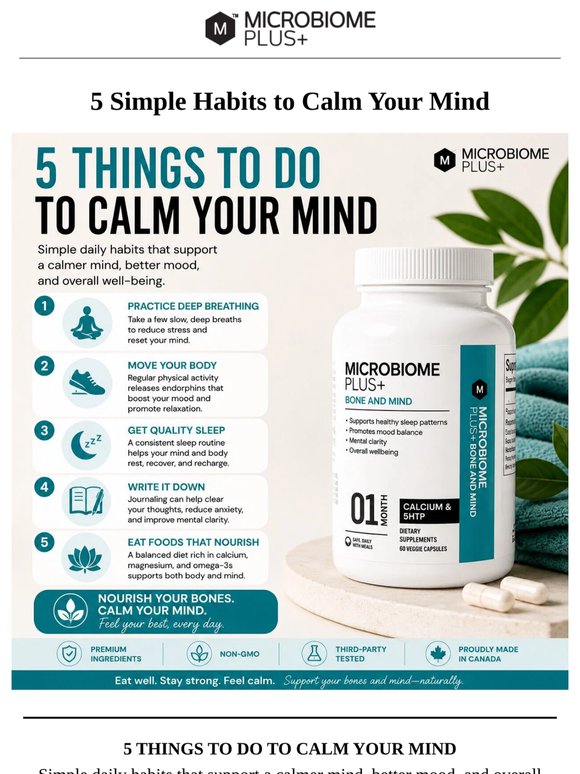 5 Simple Habits to Calm Your Mind