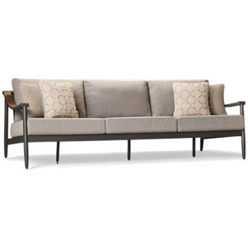 Ocean Beach Sofa - Rust-Resistant Finish - Easy-to-Clean Nuvella+™ Fabric - 4 Coordinating Toss Pillows