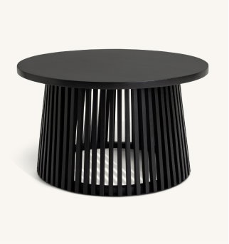 Habitat Jericho Round Coffee Table - Black