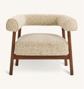 Habitat Elio Fabric Armchair - Leopard Print