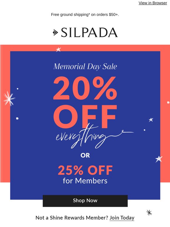 FINAL HOURS: 25% off for members ⭐️