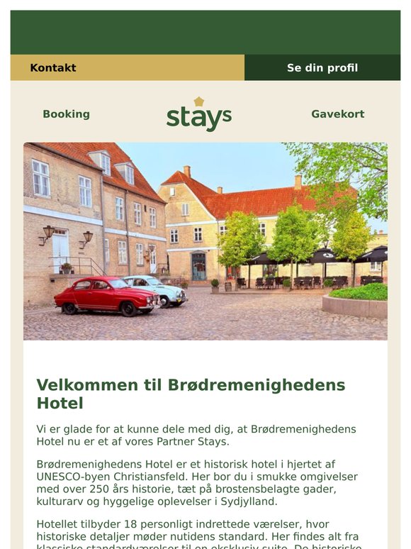 Velkommen til Brødremenighedens Hotel - Oplev vores nye Partner Stays