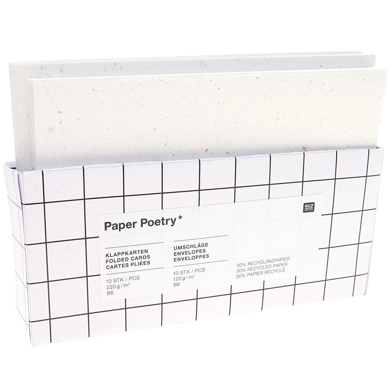 Kartenset offwhite