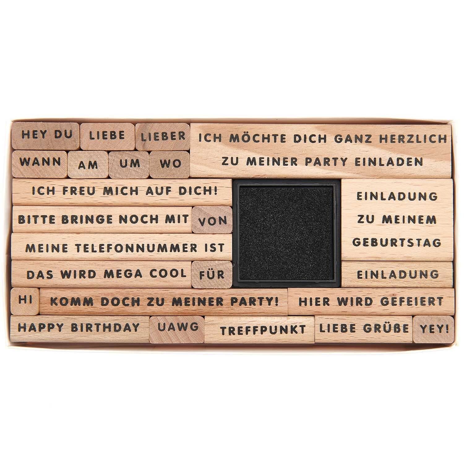 Stempelset Einladung zur Party
