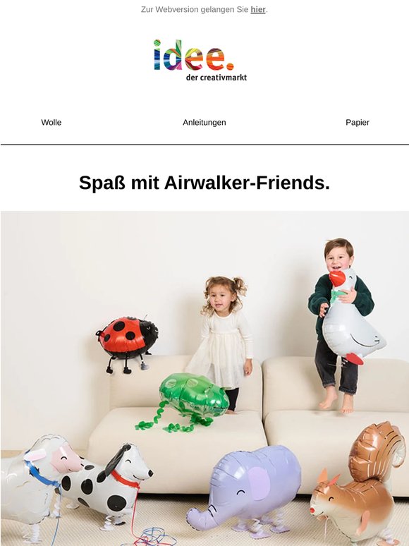 🎈Diese Ballons laufen mit: Airwalker entdecken!🐘