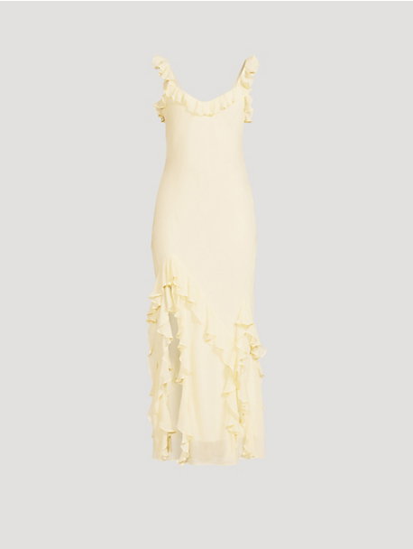 Roseline Ruffled Slip Dress