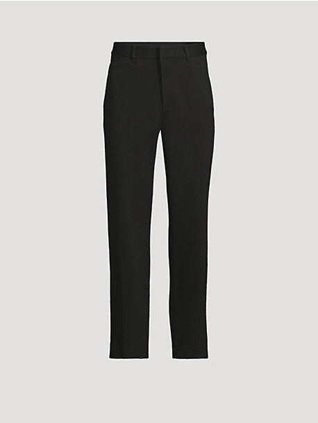 Armure-Weave Straight-Leg Trousers