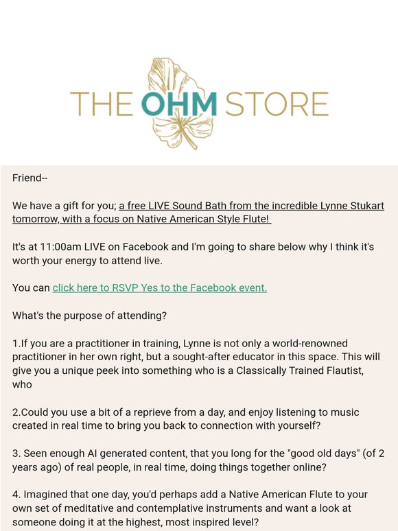 [Free] Live Sound Bath Tomorrow