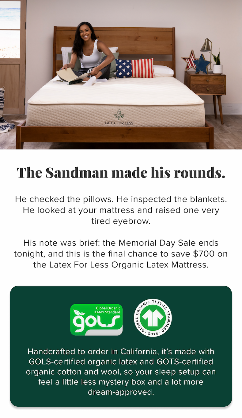Memorial Day Sale ends tonight