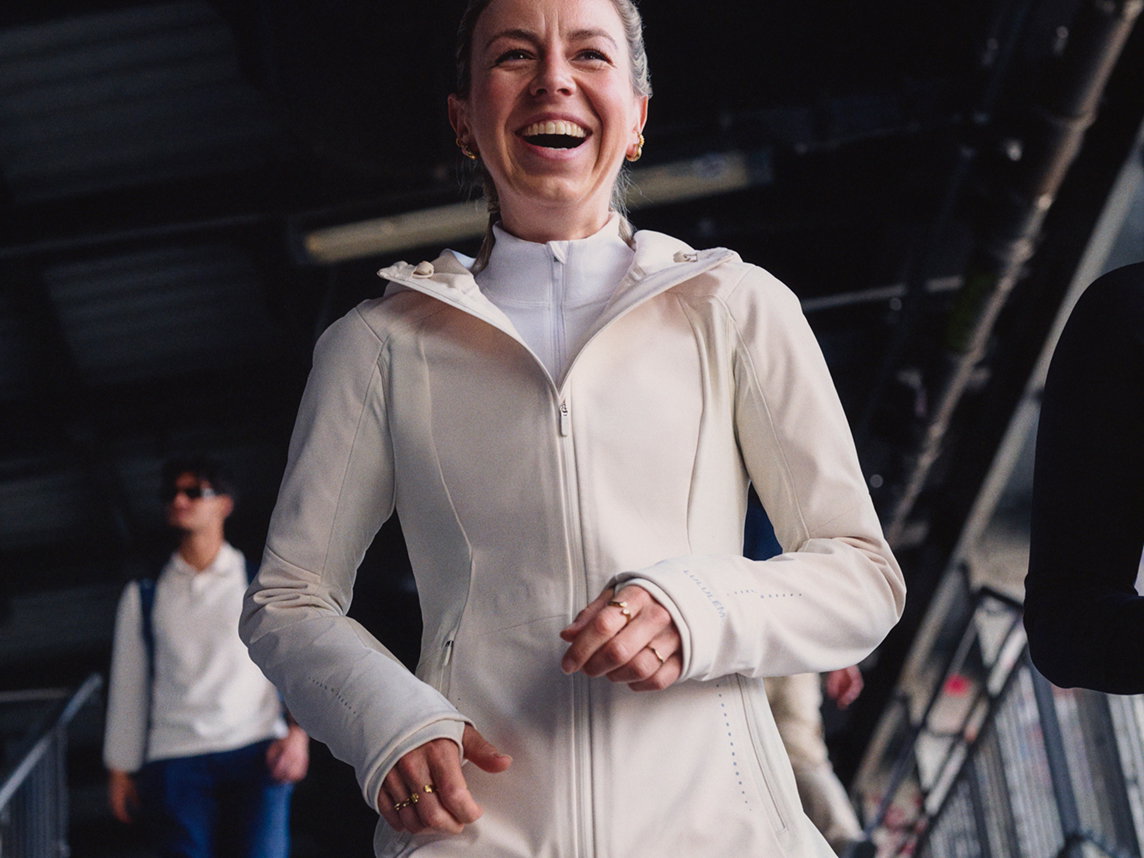Woman wearing Cross Chill Performance Jacket