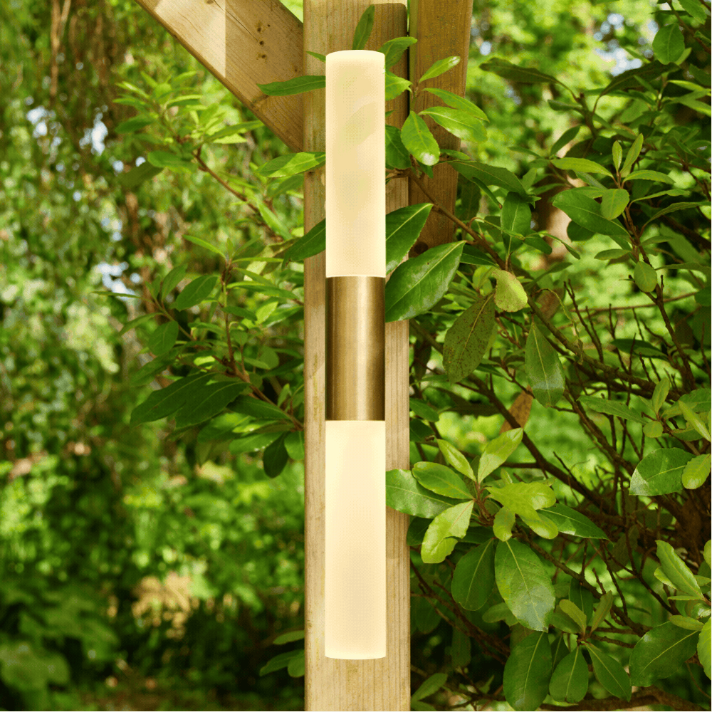 kenobi ip65 wall light in brass