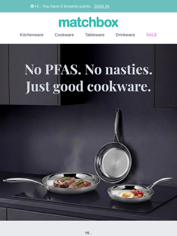 No PFAS. No Compromise. Cookware you can trust.