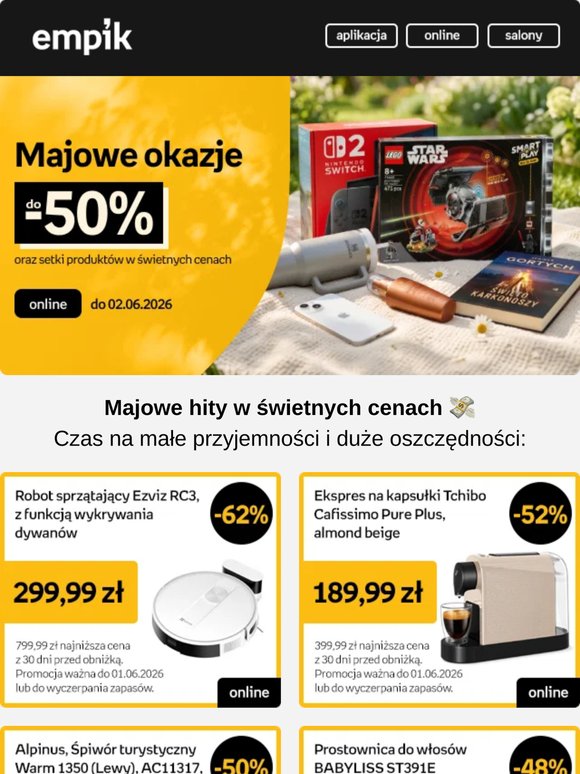Nie przegap majowych okazji do -50%! 🛍️