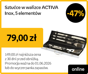 Sztućce w walizce ACTIVA Inox, 5 elementów