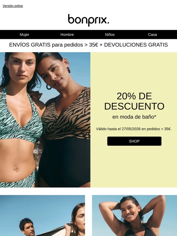20 % de descuento en moda de baño🩱🌴
