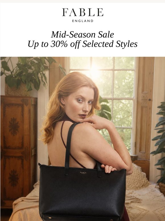 Up to 30% off Selected Items: Mid-Season Sale