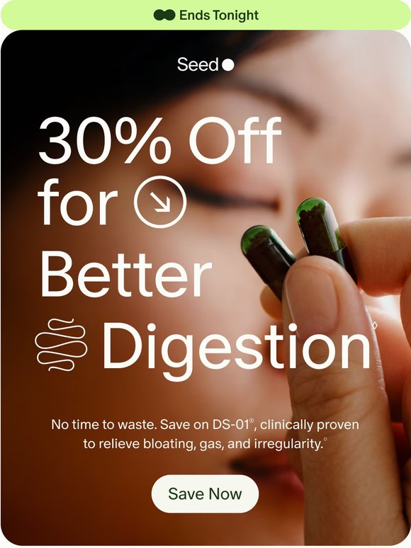 Final hours to save 30%.