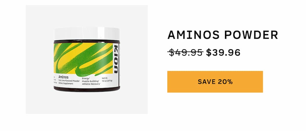 Aminos Powder. Save 20%.