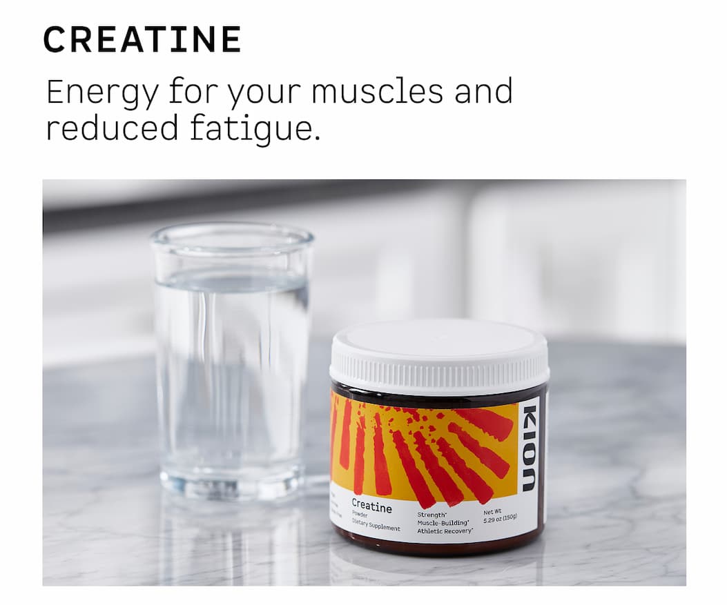 Creatine: Energy for your muscles and reduced fatigue.