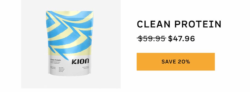 Clean Protein. Save 20%.