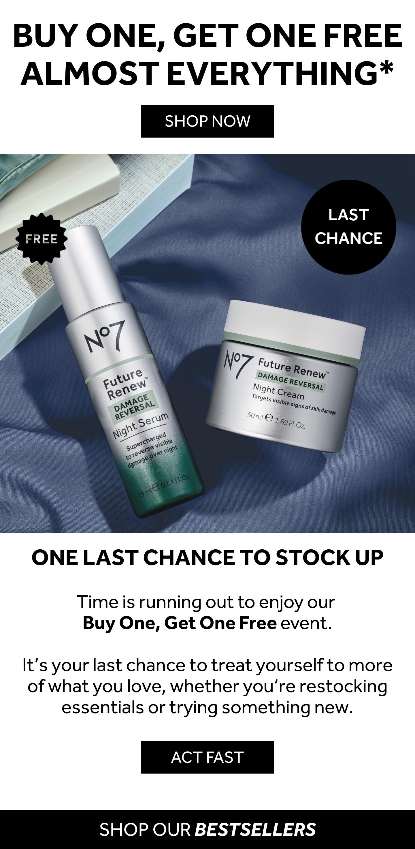Buy one get one free - 24 hours only