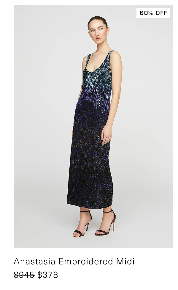 ANASTASIA EMBROIDERED MIDI | now $378, was $945 (60% off)