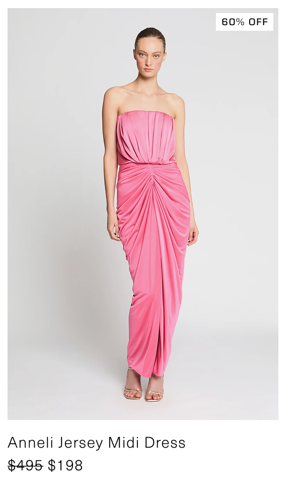 ANNELI JERSEY MIDI DRESS | now $198, was $495 (60% off)