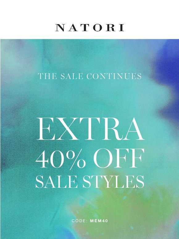 3 More Days: Extra 40% Off Sale on Sale