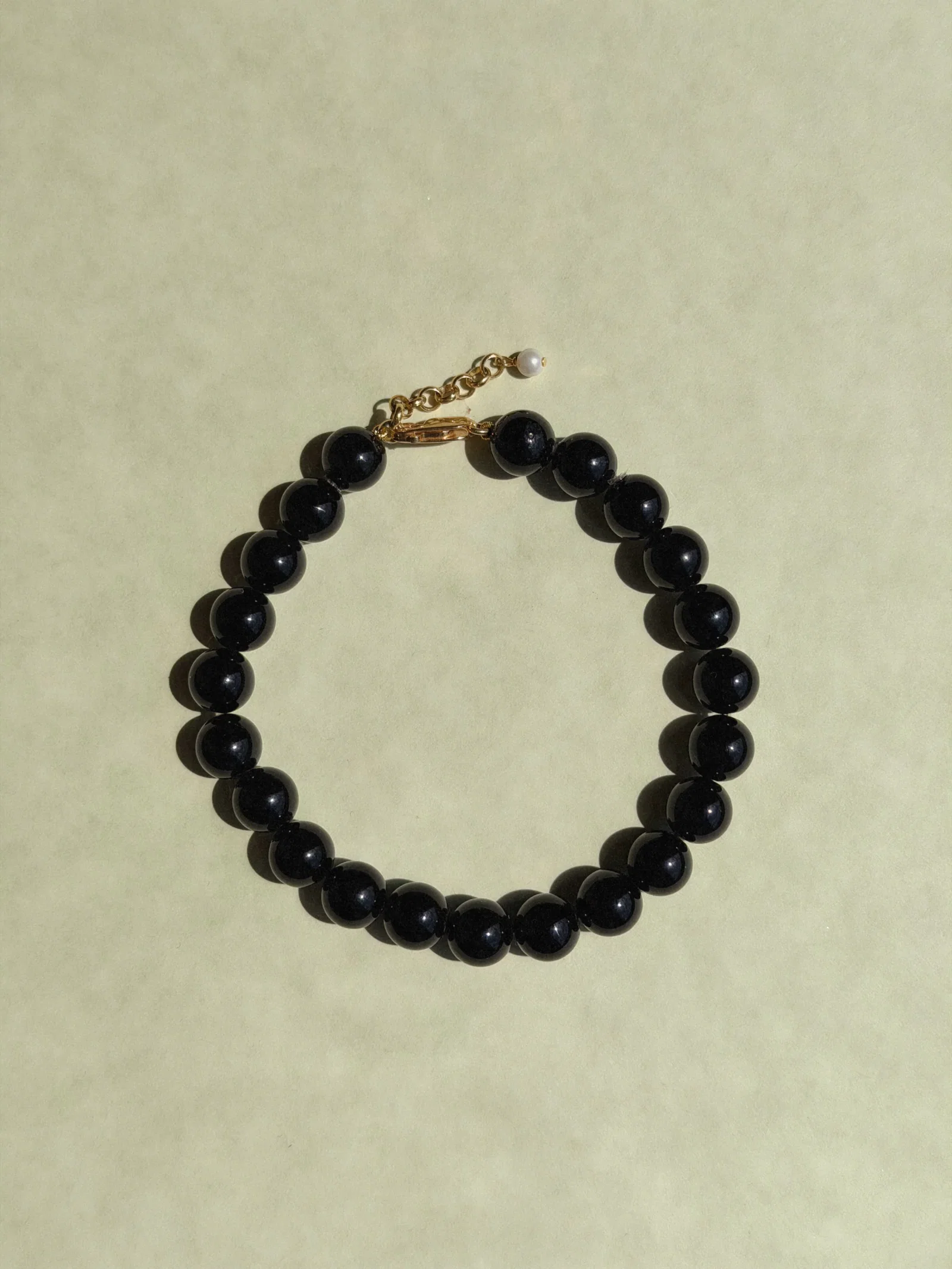 Image of PALOMA ANKLET BLACK ONYX