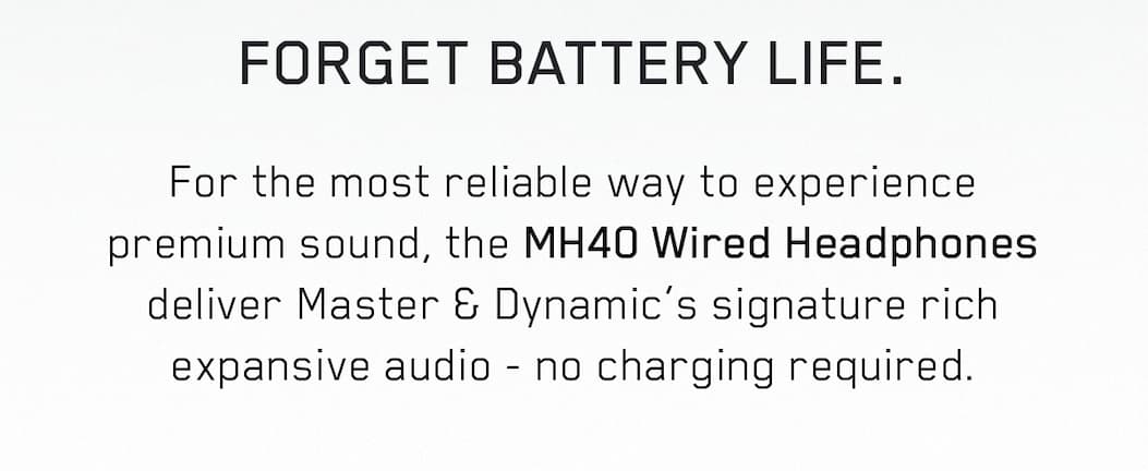 MH40 Wired Headphones
