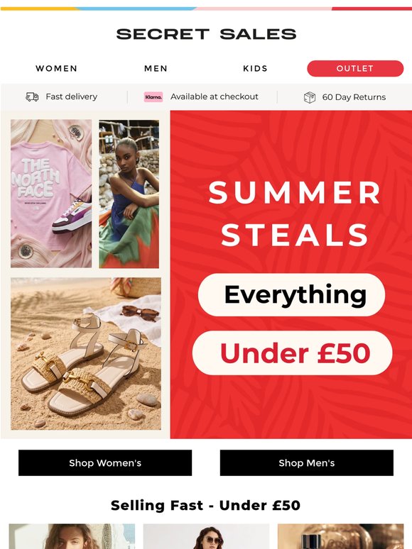 HOT Summer Deals | £50 or Less